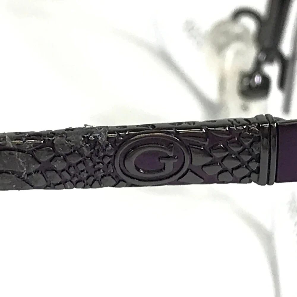 Guess Eyeglasses Frames GU2613 091 Purple Tortoise Cat Eye Half Rim 52-16-135